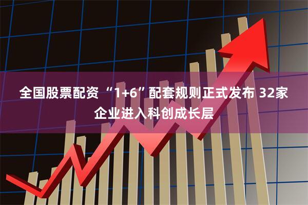 全国股票配资 “1+6”配套规则正式发布 32家企业进入科创成长层